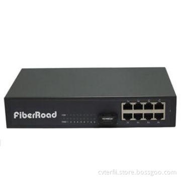 1 Port FX 8 Port TP Fiber Optic Switches Support Transmissi